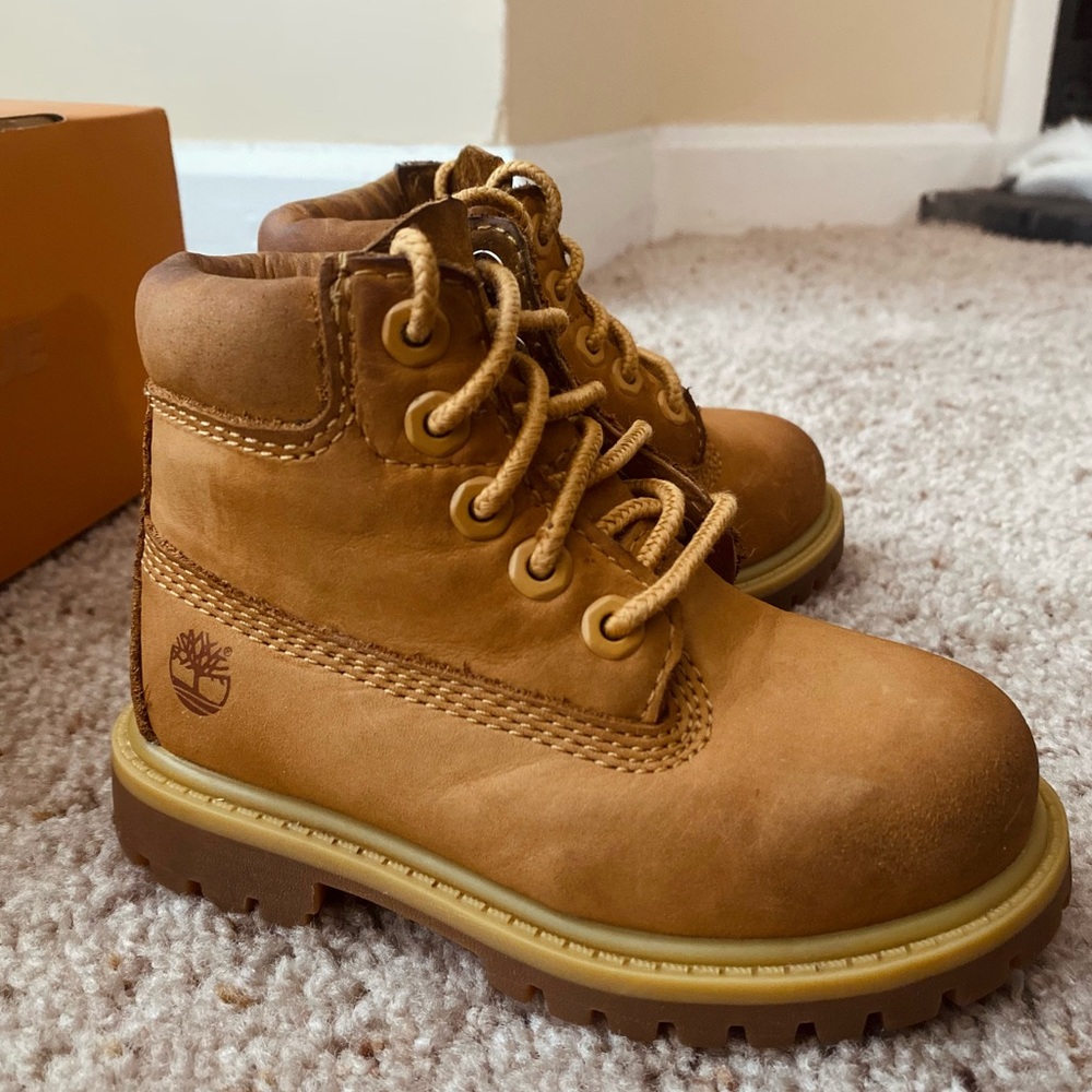 Toddler Timberland 6" Premium Waterproof Brown Boots, Size 6M
